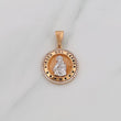 Dije Virgen del Carmen 4.5g / 3cm Dos Oros Blanco Rosa 18K