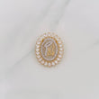 Dije Virgen María 2.8g / 2.4cm Dos Oros Amarillo Blanco 18K