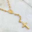 Rosario GC Virgen Milagrosa Cruz Cristo 10.7gr / 55cm / Oro 18K