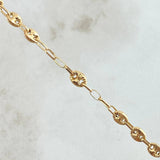 Rosario GC Virgen Milagrosa Cruz Cristo 10.25gr / 55cm / Oro 18K