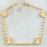 Pulso Militar Trebol 4.5gr / 18cm / Oro 18K ©