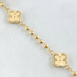 Pulso Militar Trebol 4.5gr / 18cm / Oro 18K ©