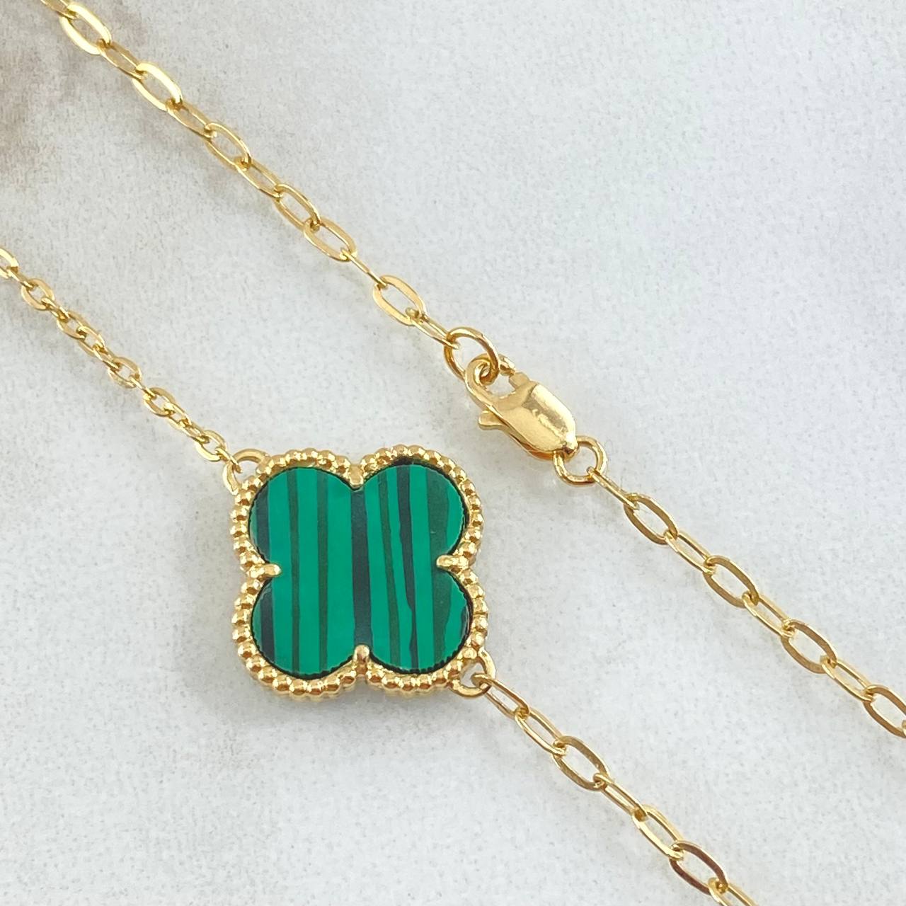 Cadena Aro Seguido Trebol 7.6gr / 50cm / Nac.Esp. Oro 18K ©