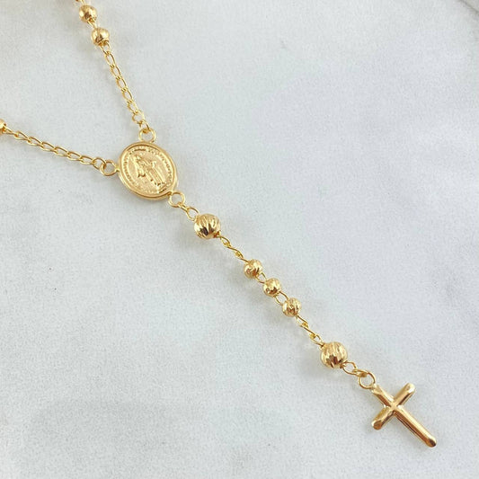 Rosario Virgen Milagrosa 7.65gr / 50cm / Oro 18K