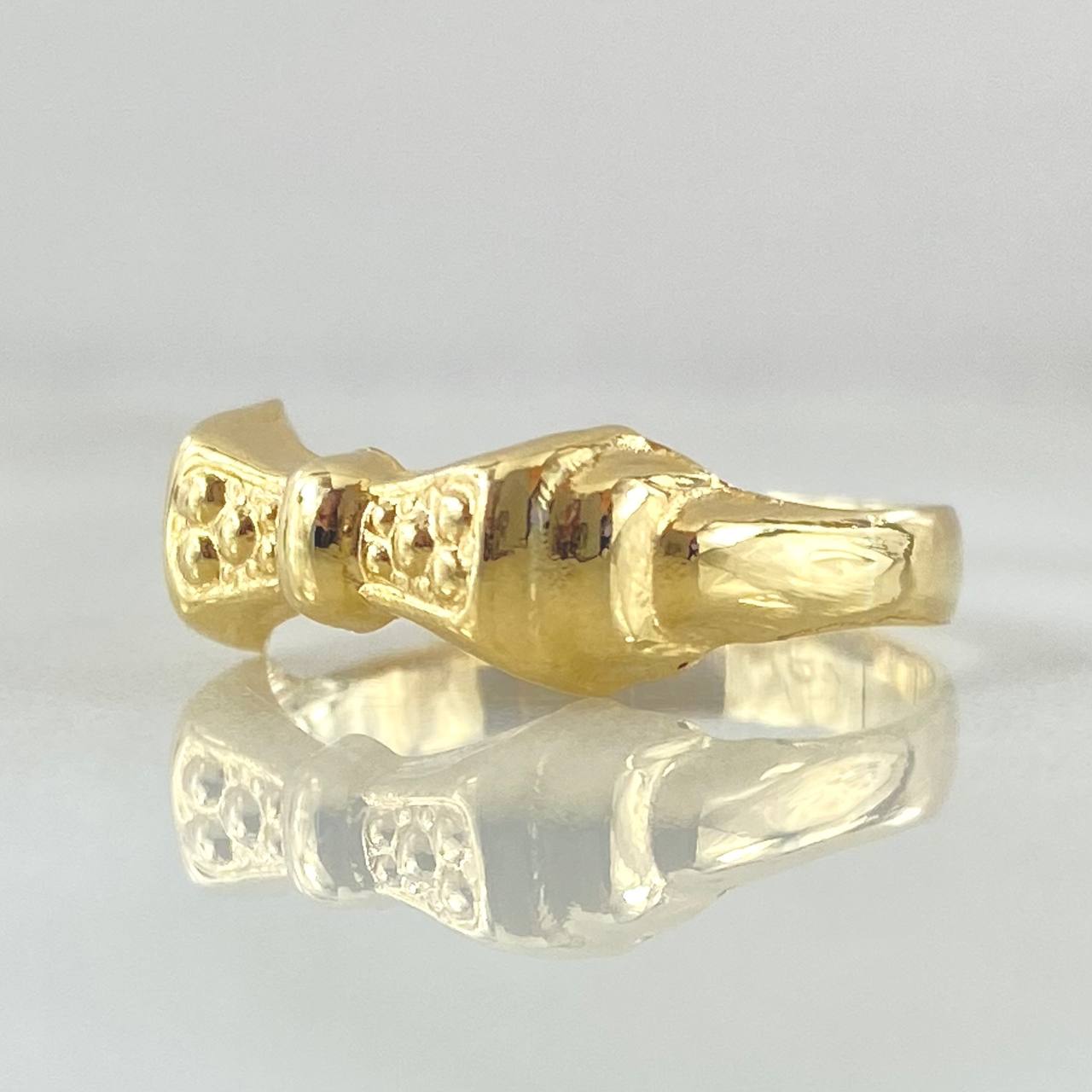 Anillo Moño 1.5gr / T7 1/4 / Oro Amarillo 18K