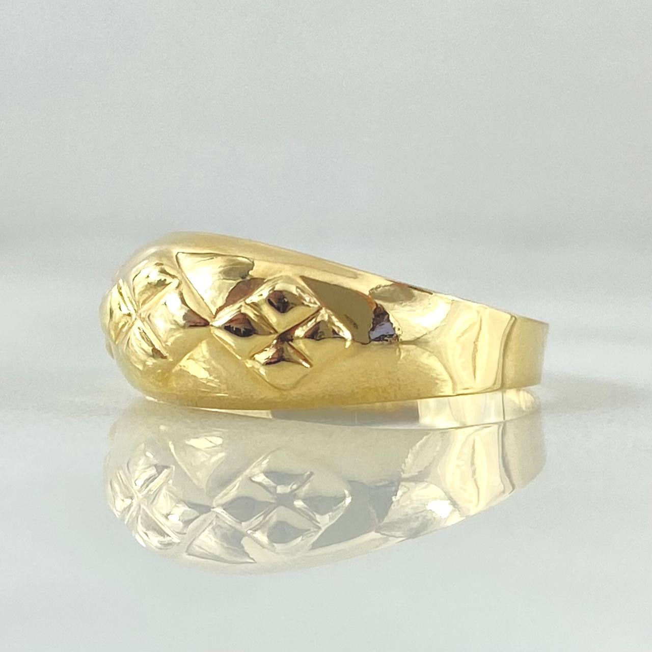 Anillo Rombos 1.1gr / T7 / Oro 18K -