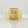 Anillo Sello Aguila 1.75gr / T5 3/4 / Oro Amarillo 18K