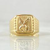 Anillo Sello Aguila 1.75gr / T5 3/4 / Oro Amarillo 18K