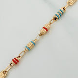 Pulso Rustica Barril 4.15 g / 20 cm / 4.1 mm Oro Amarillo 18K