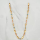 Tobillera Rustica Barril Cilindro 5.75 g / 29 cm / 4.2 mm Oro Amarillo 18K