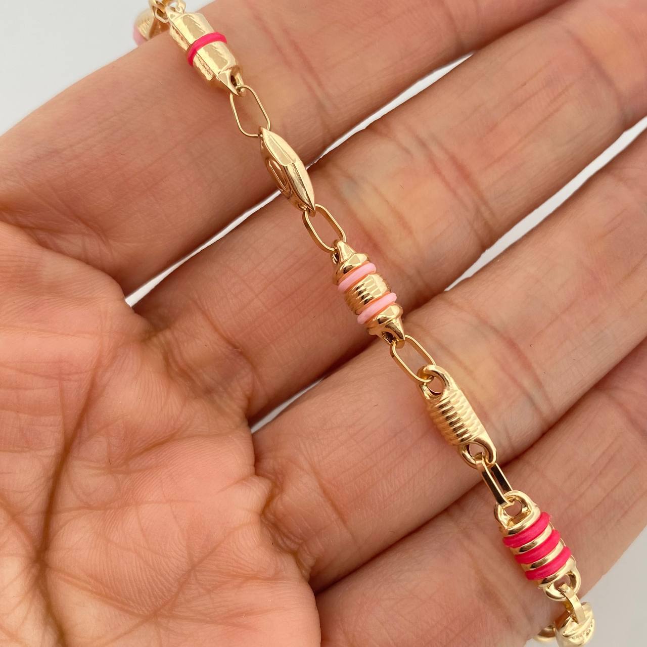 Tobillera Rustica X 5.5 g / 28.5 cm / 4.3 mm Oro Amarillo 18K