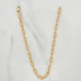 Tobillera Rustica Barril 5.25 g / 28.2 cm / 4.2 mm Oro Amarillo 18K