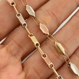 Cadena Rustica 11.6 g / 60.5 cm / 3.6 mm Tres Oros 18K
