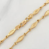 Cadena Rustica Rombos 8.5 g / 47 cm / 4.1 mm Oro Amarillo 18K
