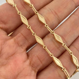 Cadena Rustica Rombos 8.5 g / 47 cm / 4.1 mm Oro Amarillo 18K