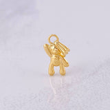 Dije Oso Mano Arriba 0.4g / 1.8cm Oro Amarillo 18K