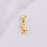 Dije Oso Mano Arriba 0.3g / 1.6cm Oro Amarillo 18K