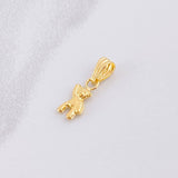 Dije Oso Mano Arriba 0.3g / 1.6cm Oro Amarillo 18K