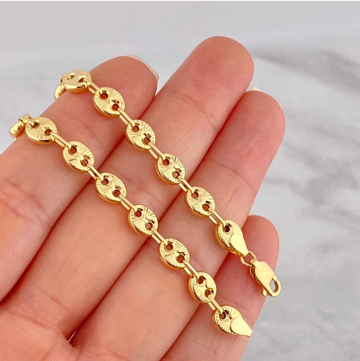 Pulso GC Diamantado 4.95g / 19.9cm / 5.7mm Oro Amarillo 18K