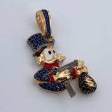 Dije Pato Pistola 5.85gr / 4.5cm-Dos Oros Negro Amarillo 18K &