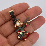 Dije Pato Pistola 10.2gr / 4.3cm Dos Oros Negro Amarillo 18K $