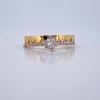 Anillo Solitario Churumbela Corazones 2.2gr / T6 1/4 / Oro 18K &