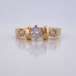 Anillo Solitario 3.1gr / T7 1/4 / Oro 18K &