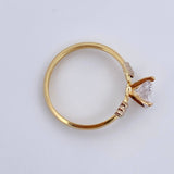 Anillo Solitario 1.5gr / T7 1/4 / Oro 18K &