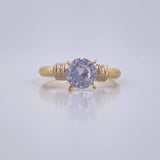 Anillo Solitario 1.5gr / T7 1/4 / Oro 18K &
