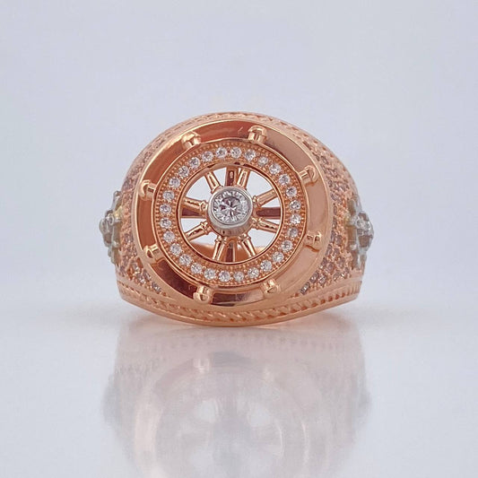 Anillo Brujula 10.85gr / T10 1/4 / Oro 18K &