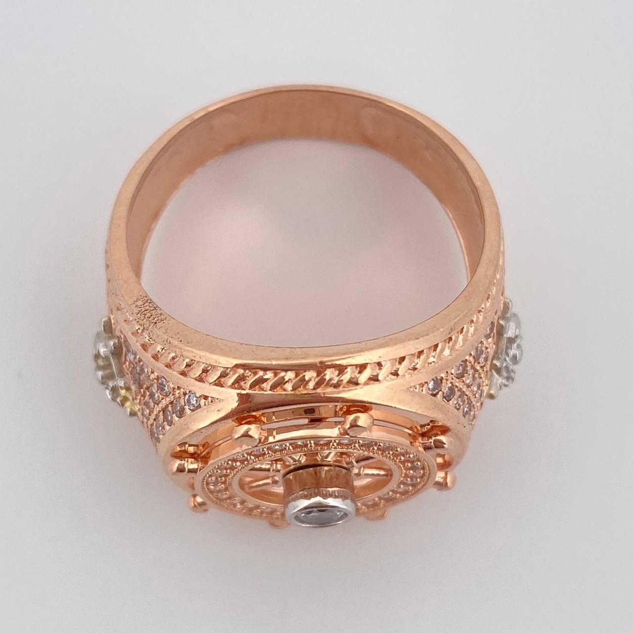 Anillo Brujula 10.85gr / T10 1/4 / Oro 18K &