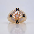 Anillo Estrella Cardinal 8.5gr / T11 / Oro 18K &