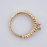 Anillo Solitario Burbujas 2.4gr / T7 / Oro 18K &