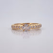 Anillo Solitario Burbujas 2.4gr / T7 / Oro 18K &