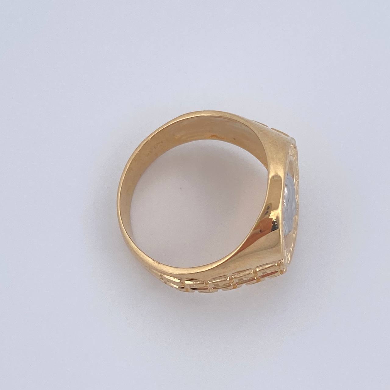 Anillo Leon Tribal 9.05gr / T10 / Oro 18K &