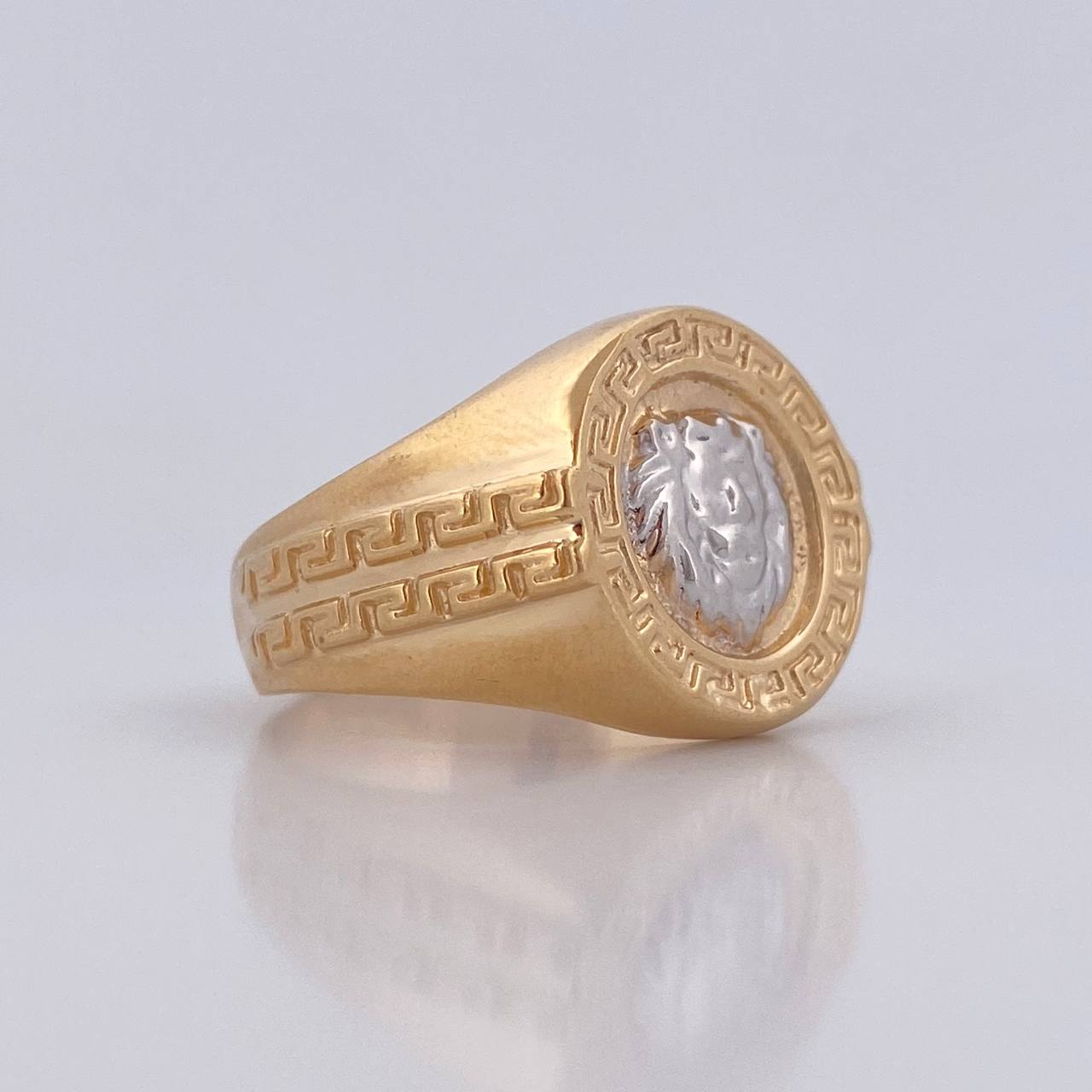 Anillo Leon Tribal 9.05gr / T10 / Oro 18K &