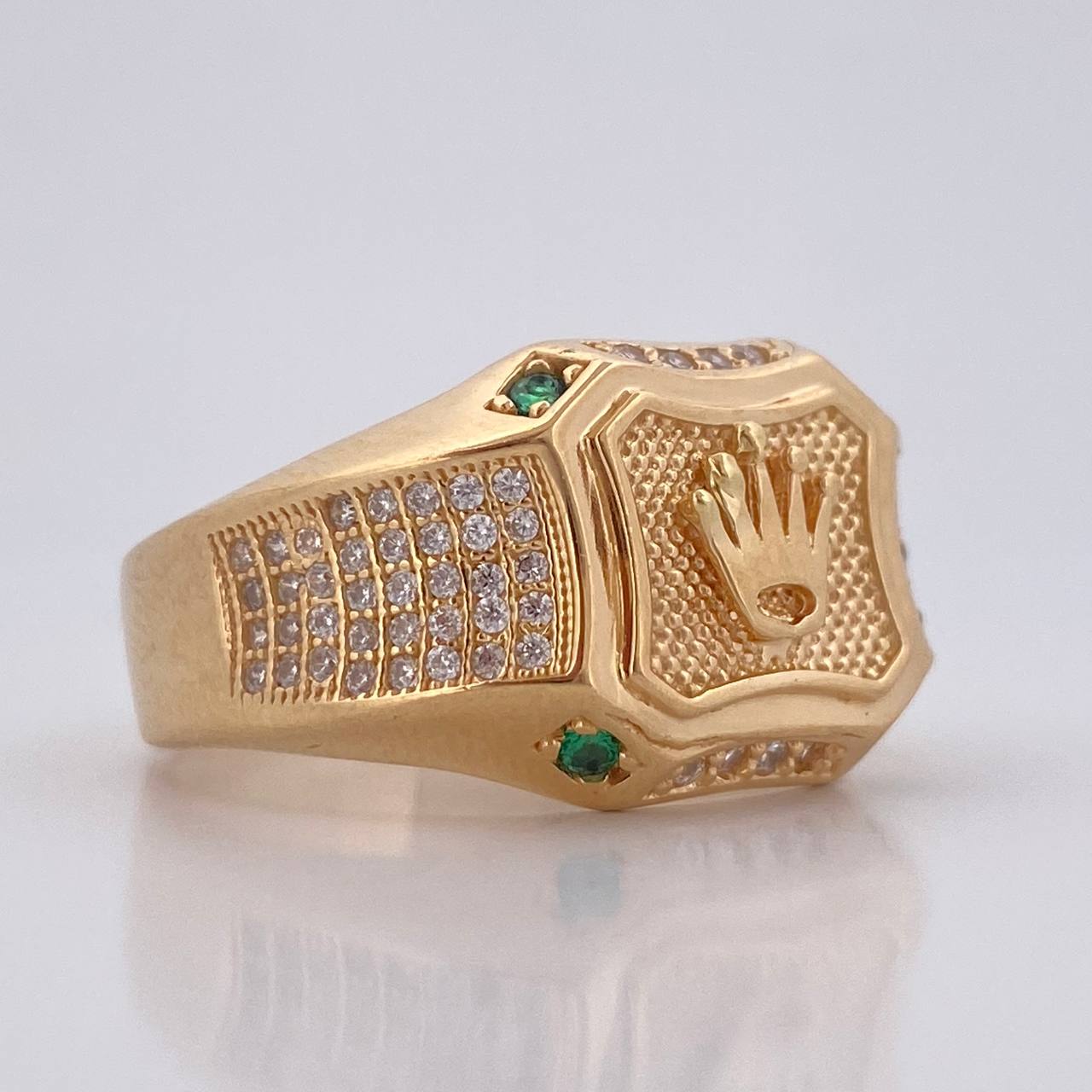 Anillo Sello Corona RX 8.65gr / T10 1/4 / Oro 18K &