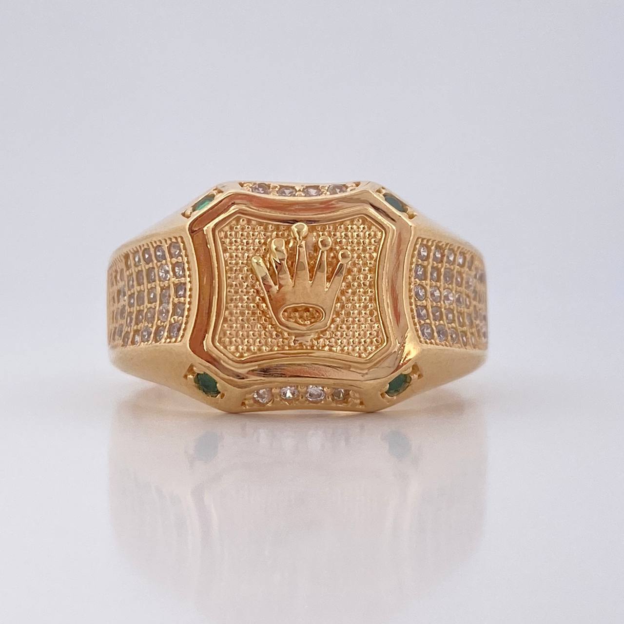 Anillo Sello Corona RX 8.65gr / T10 1/4 / Oro 18K &