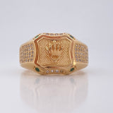 Anillo Sello Corona RX 8.65gr / T10 1/4 / Oro 18K &