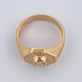 Anillo Sello Calavera 8.8gr / T10 1/4 / Oro 18K &
