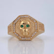 Anillo Sello Calavera 8.8gr / T10 1/4 / Oro 18K &