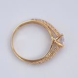 Anillo Solitario Churumbela 2.55gr / T7 / Oro 18K &