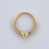 Anillo Solitario Churumbela 3.15gr / T6 1/4 / Oro 18K &