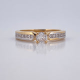 Anillo Solitario Churumbela 3.15gr / T6 1/4 / Oro 18K &