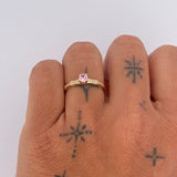 Anillo Solitario Churumbela 1.9gr / T6 3/4 / Oro 18K &