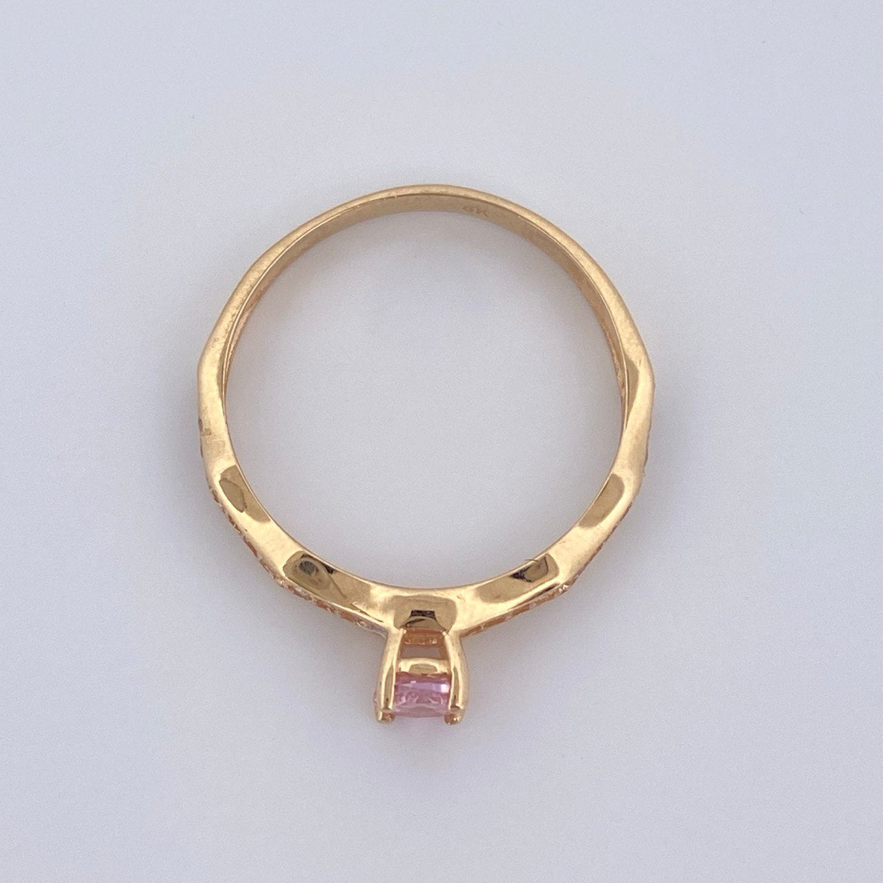 Anillo Solitario Churumbela 1.9gr / T6 3/4 / Oro 18K &