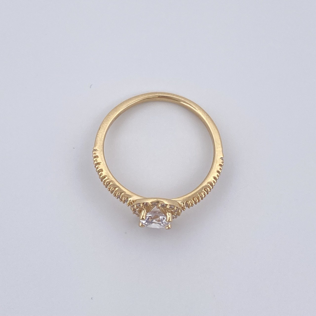 Anillo Halo Churumbela Circulo 2.05gr / T6 / Oro 18K &