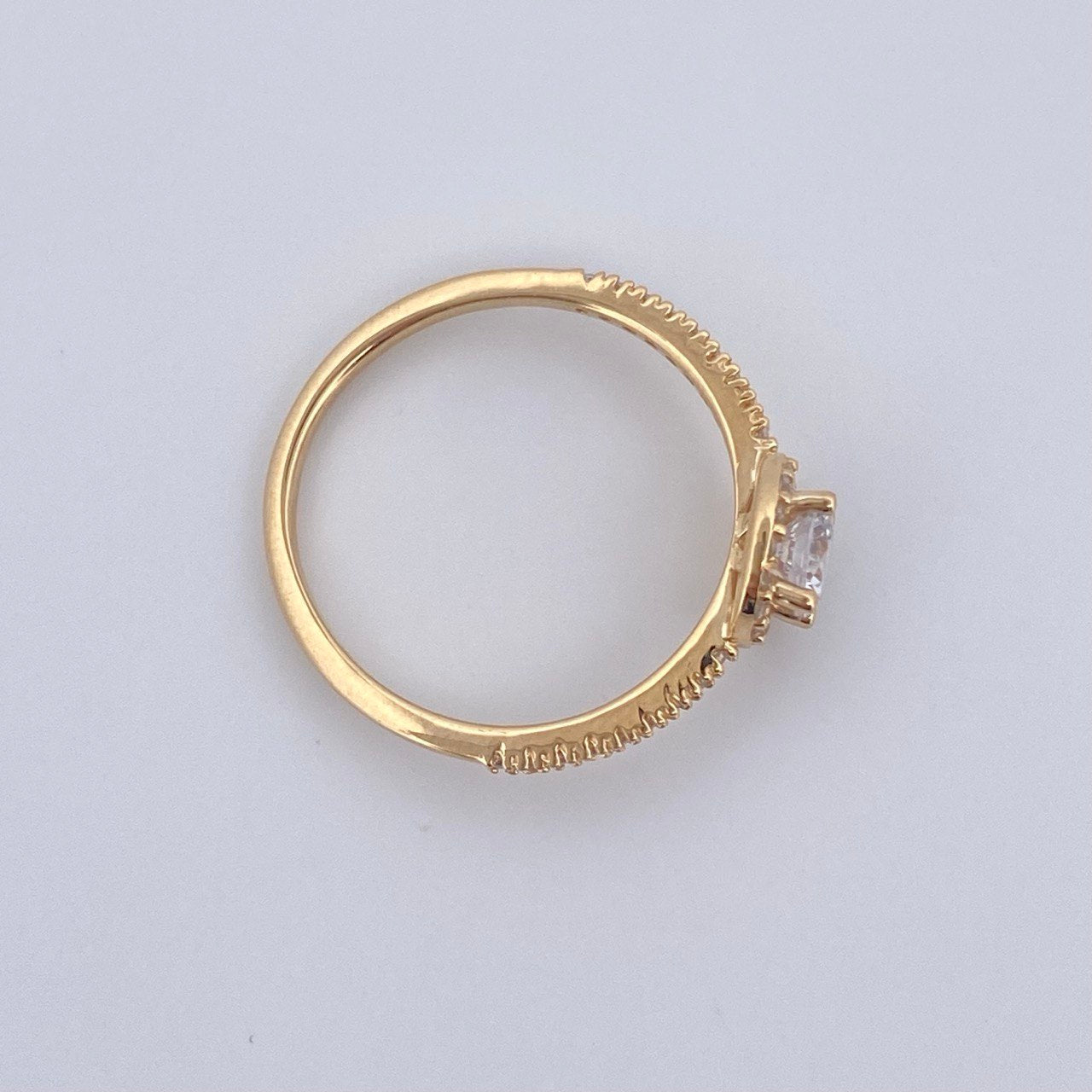 Anillo Halo Churumbela Circulo 2.05gr / T6 / Oro 18K &