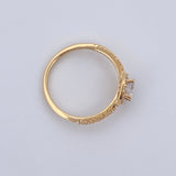 Anillo Halo Churumbela Circulo 2.05gr / T6 / Oro 18K &