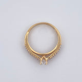Anillo Solitario Puente 2.95gr / T7 1/4 / Oro 18K &